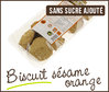 Biscuit à l'Orange et Sésame sans sucre